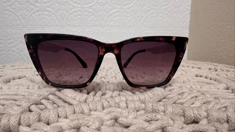 QUAY Call The Shots Remixed Cat Eye Brown Sunglasses